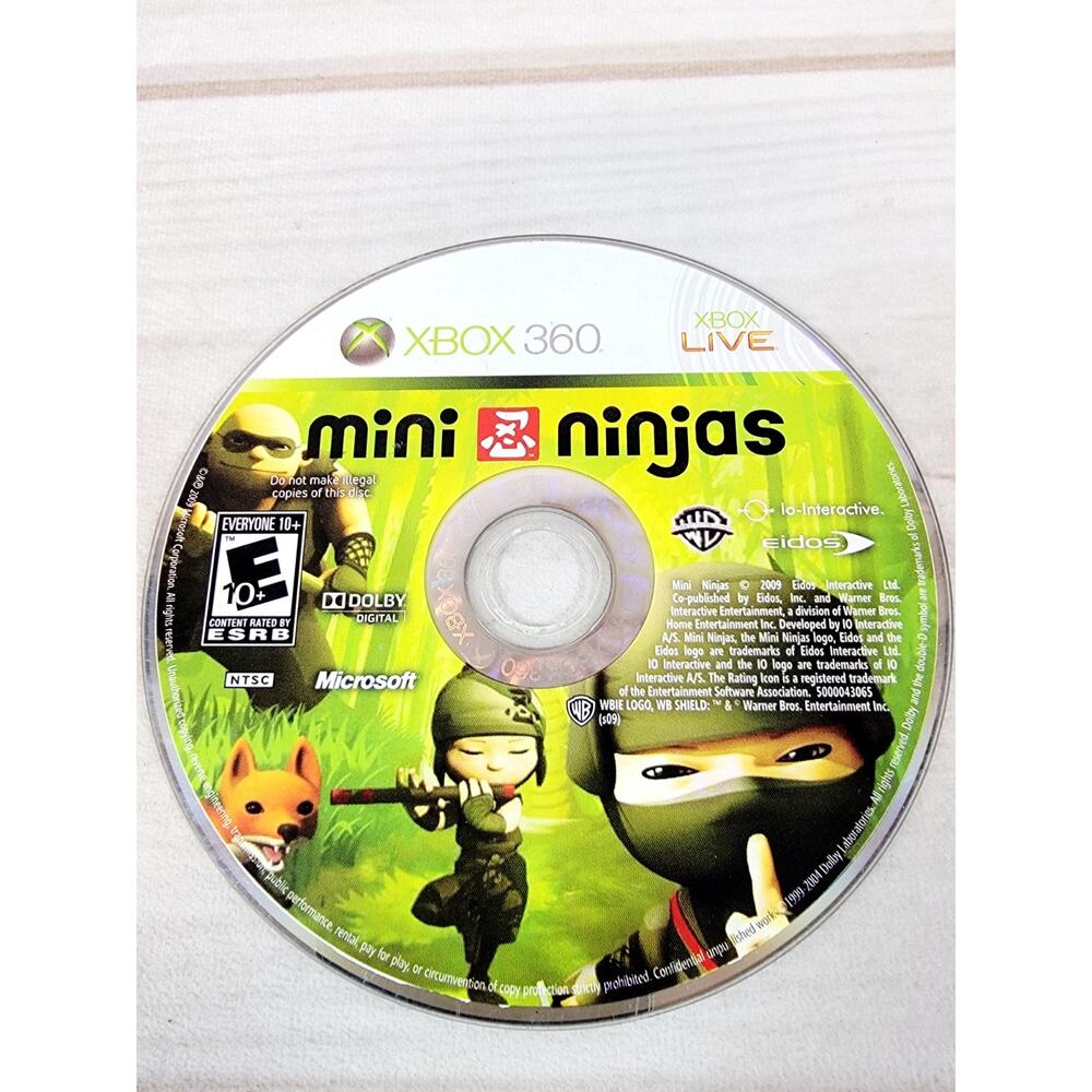 Mini Ninjas (Microsoft Xbox 360, 2009) Tested Disc Only